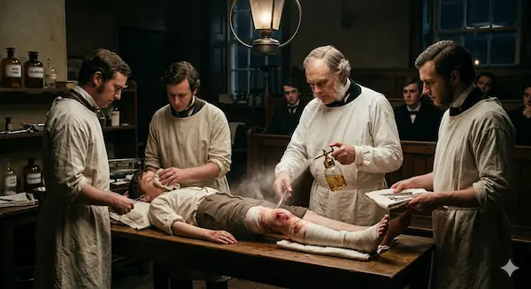 Retrato de Joseph Lister y el nacimiento de la antisepsia